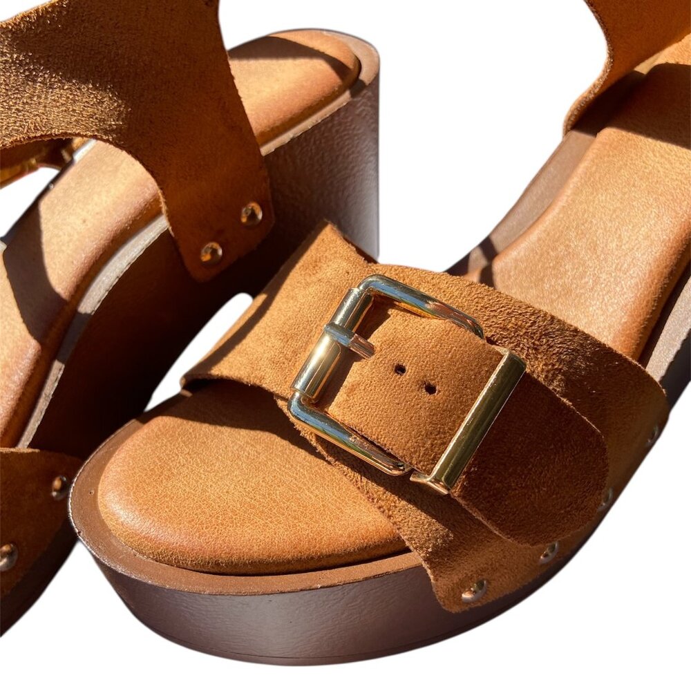 Women's Sandals Summer Platform High Heels Buckle Straps Pumps Party Sho… - Picture 4 of 11